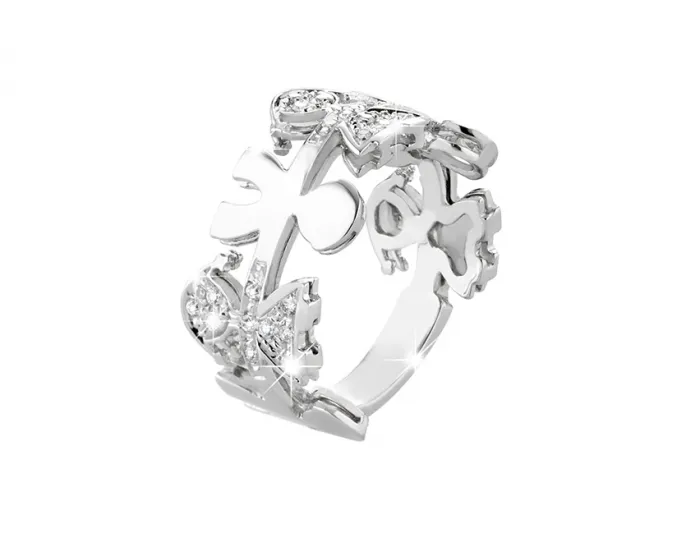 Anello Le Bebè - Le Ghirlande - bimba in oro bianco 18kt e diamanti