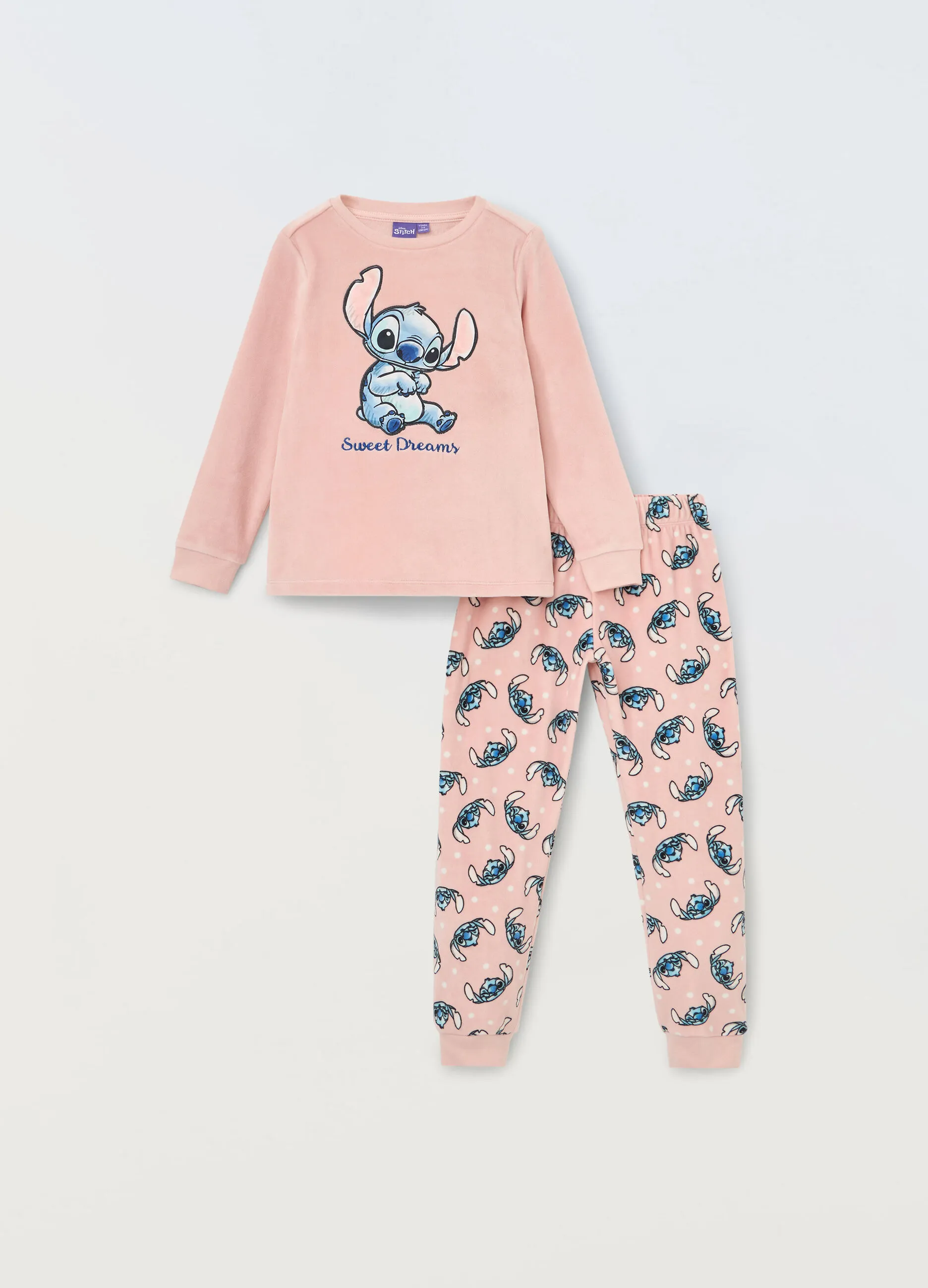 BLUKIDS  Set pigiama in ciniglia bambina