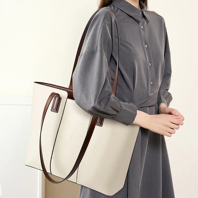 Borsa tote a tracolla in pelle di lusso alla moda da donna