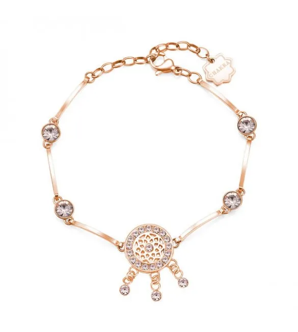 Bracciale Donna Gioielli Brosway Chakra in acciaio 316L pvd oro rosa Acchiappasogni bhkb033