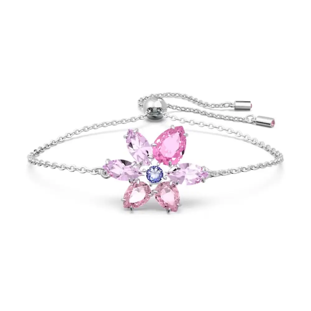 BRACCIALE GEMA FIORE ROSA SWAROVSKI