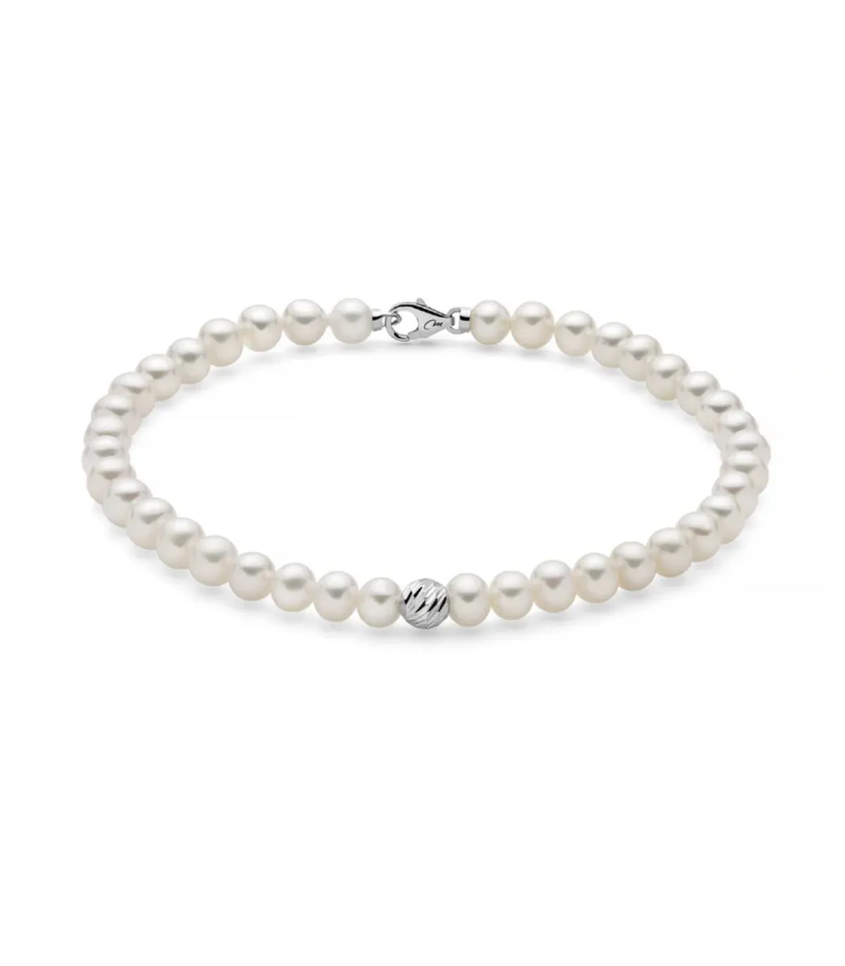 Bracciale Miluna Oro Bianco 9kt e Filo Di Perle PBR3545BX