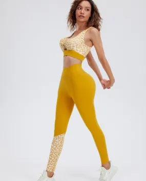 Cloud Hide Leopard Yoga Set Abbigliamento sportivo da donna Tuta da palestra Abbigliamento Leggings da allenamento Crop Top Bra