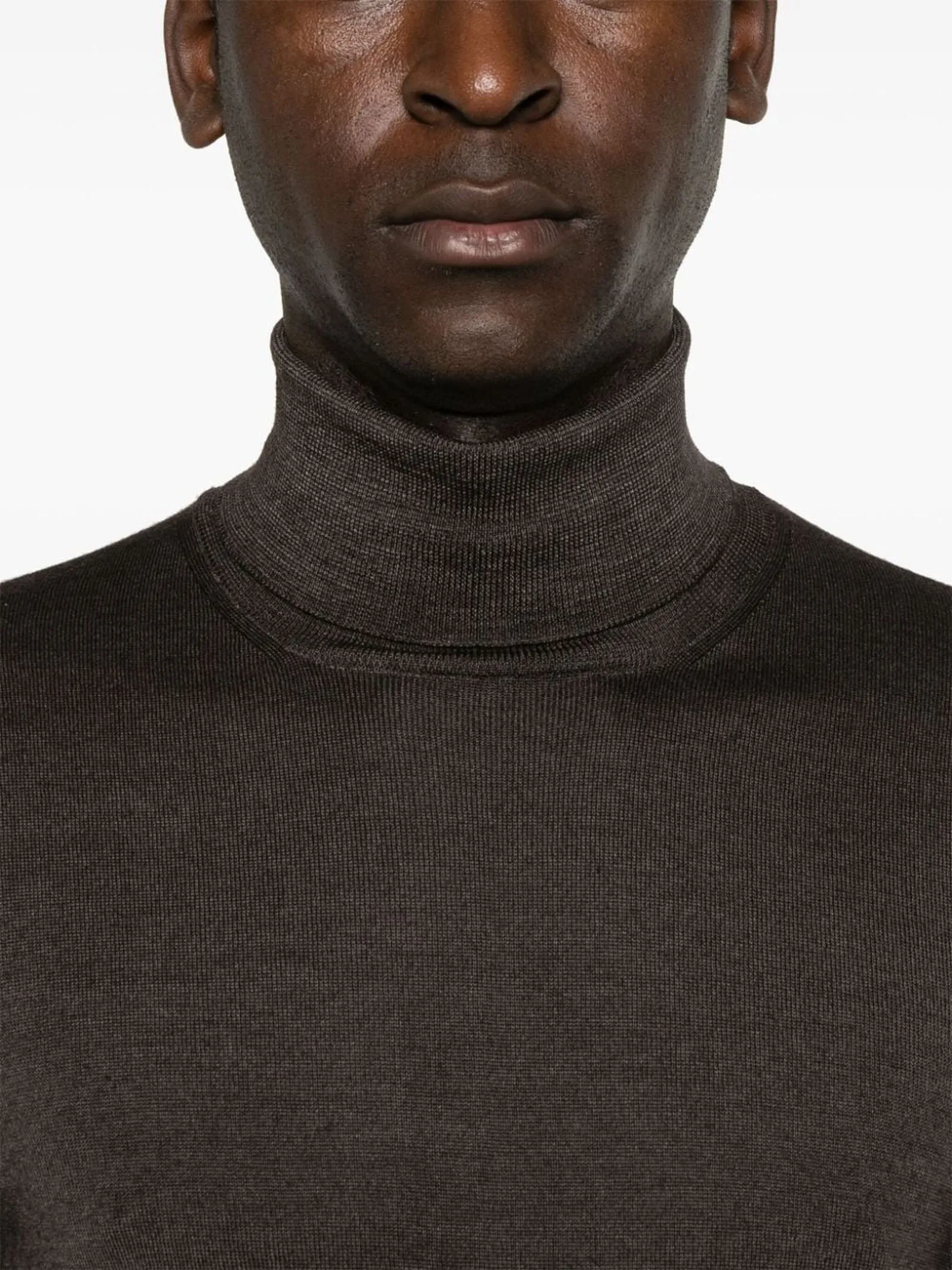 FEDELI Abbigliamento,Maglieria Maglione in lana merino marrone 