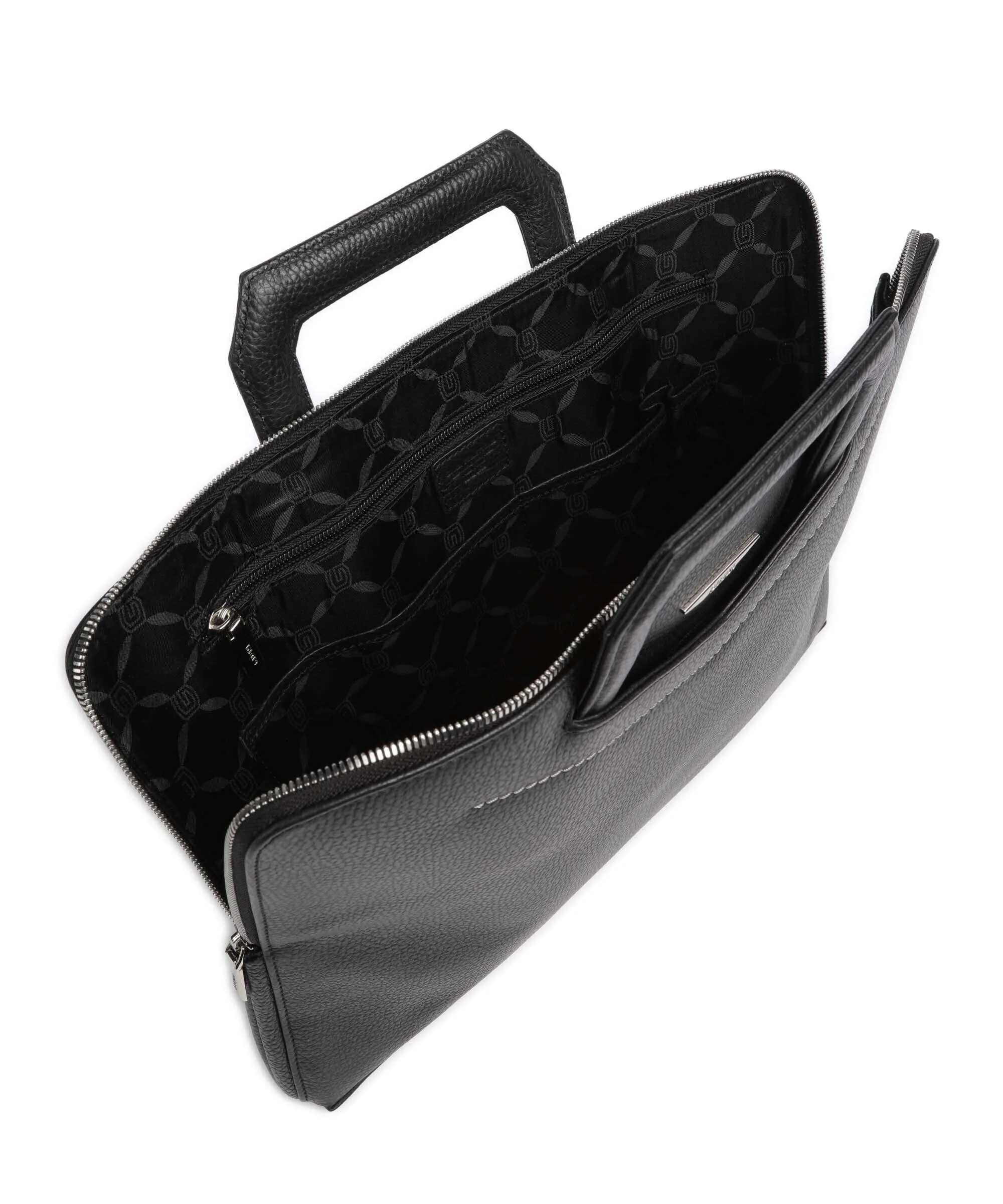  Giudi Cartella 14″ pelle di vitello grana nero  