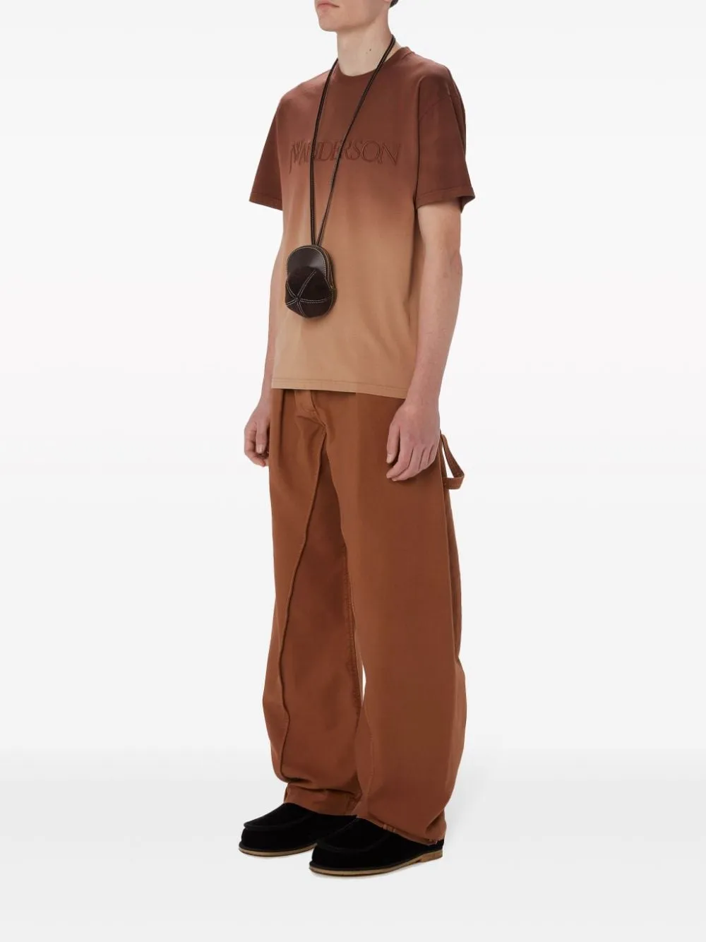 J.w.anderson T-shirt Marrone Uomo Effetto Sfumato