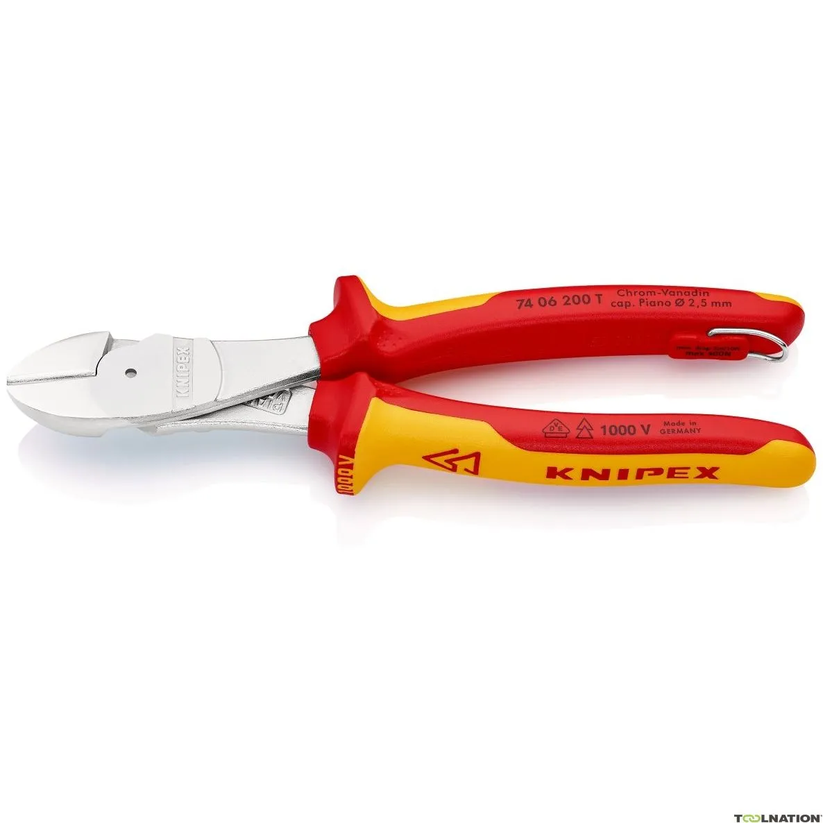 Knipex 74 06 200 T VDE Frese diagonali ad alte prestazioni 200 mm
