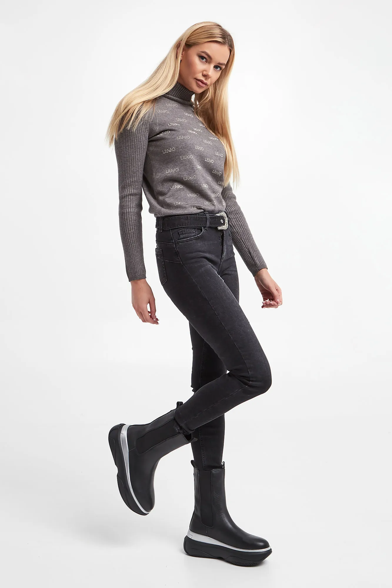 Liu jo june 07 sneakers in pelle BF2149P010222222