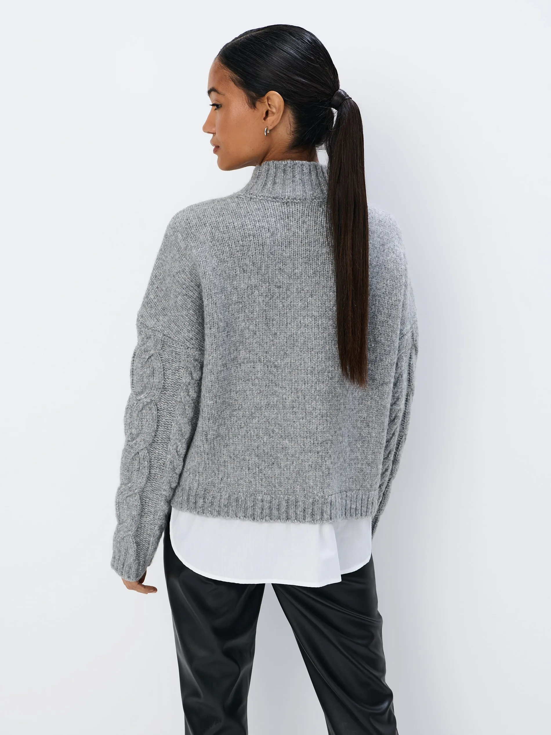 Maglione con camicia