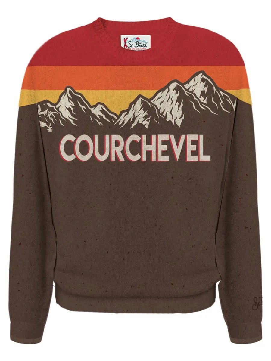 Maglione con stampa Courchevel