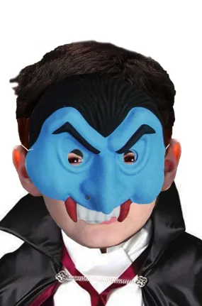 Maschera Halloween economica Vampiro blu in E.V.A.