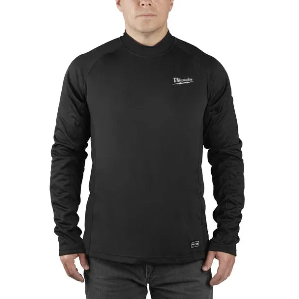 MILWAUKEE MAGLIA TERMICA A MANICHE LUNGHE L4 HBLB-301 COLORE NERO TG.XXL