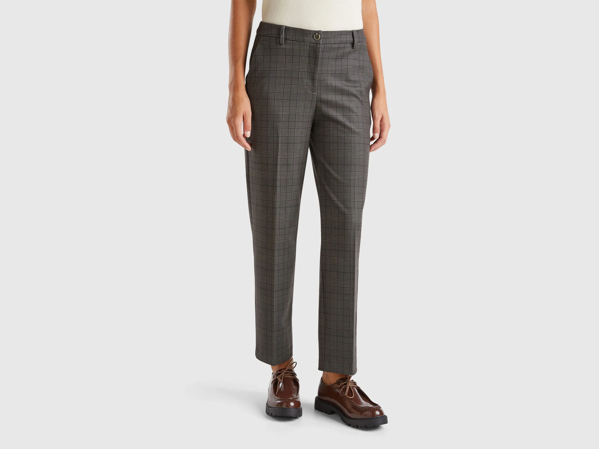 Nuovi arrivi Pantaloni regular fit principe di Galles