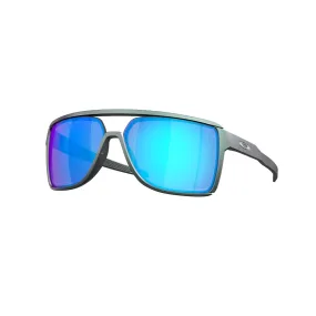   Oakley OO 9147 Castel 914713 Spostamento Di Colore Argento Opaco/blu | Occhiale Da Sole Uomo 