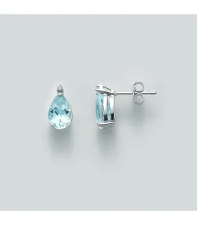 Orecchini Donna Miluna Le Gemme Acquamarina Oro Bianco 18 kt ERD2492
