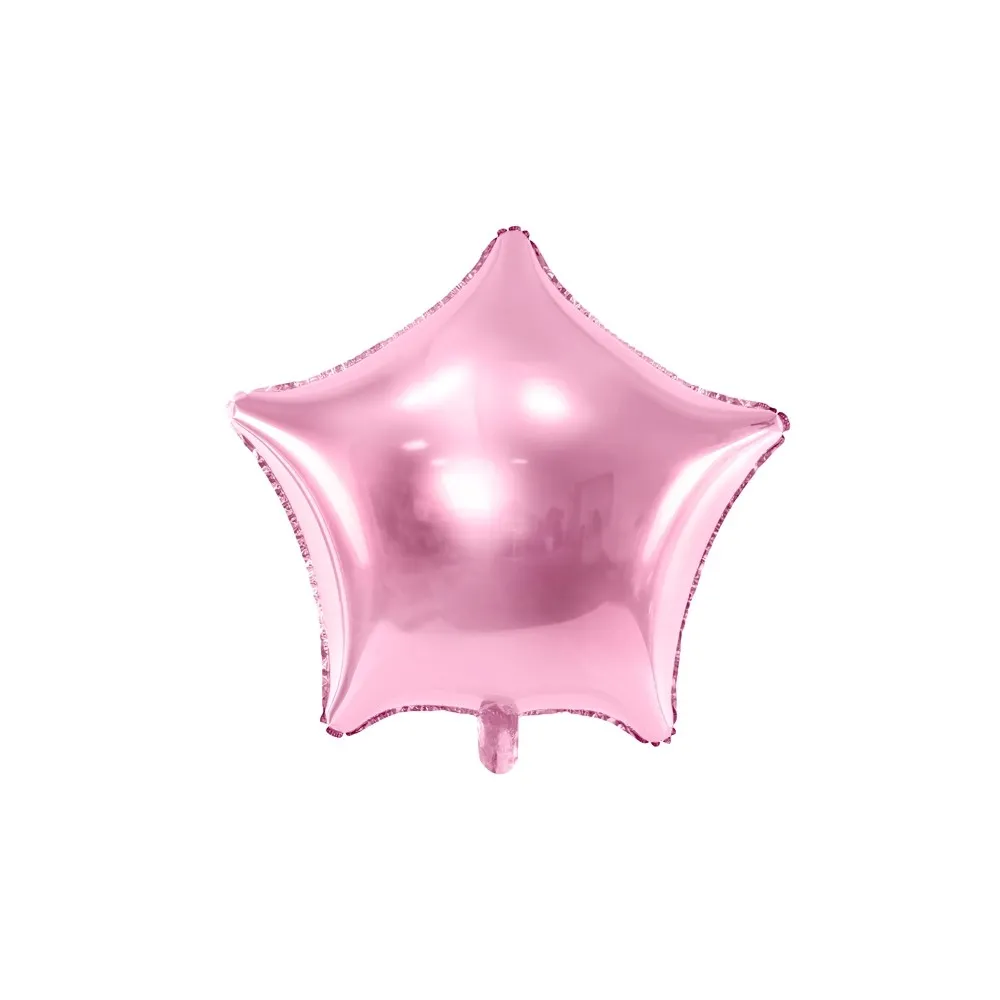 Palloncino Mylar Foil a Forma di Stella Rosa Metal misura Ø 48 cm