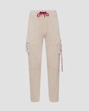 Pantaloni da tuta beige da uomo Aeronautica Militare 241pf924j631-57537