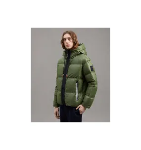 PEUTEREY Piumino a trapunte ampie in Nylon Verde CLAIR LKN 600