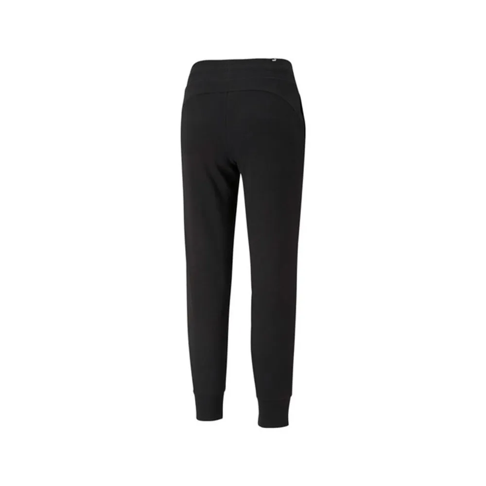 Puma Pantaloni Con Polsino Nero Logo Donna
