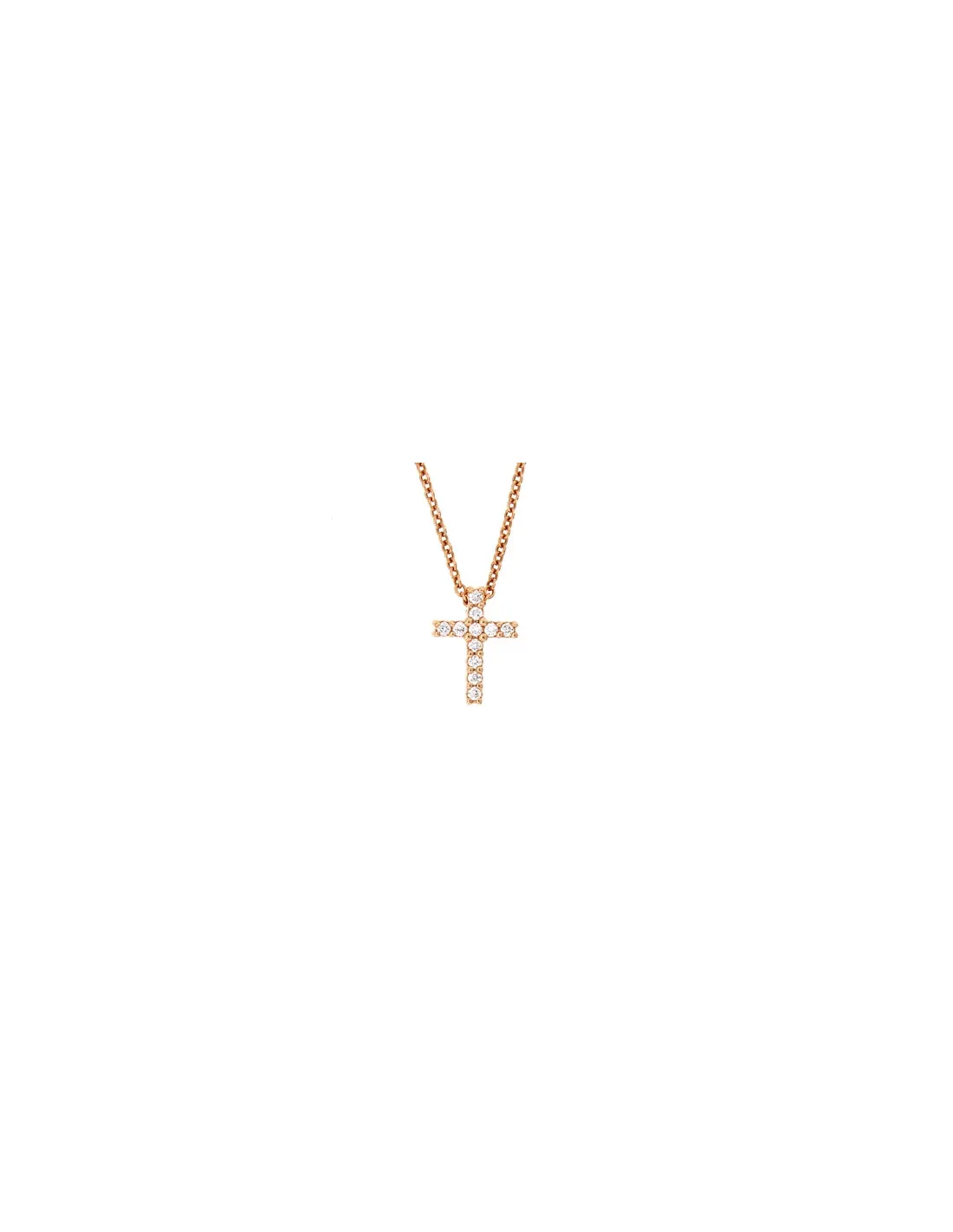 SOPRANA collezione DIAMANTI collana in oro rosa e diamanti 0.11 ct - paigemCR01-11OR