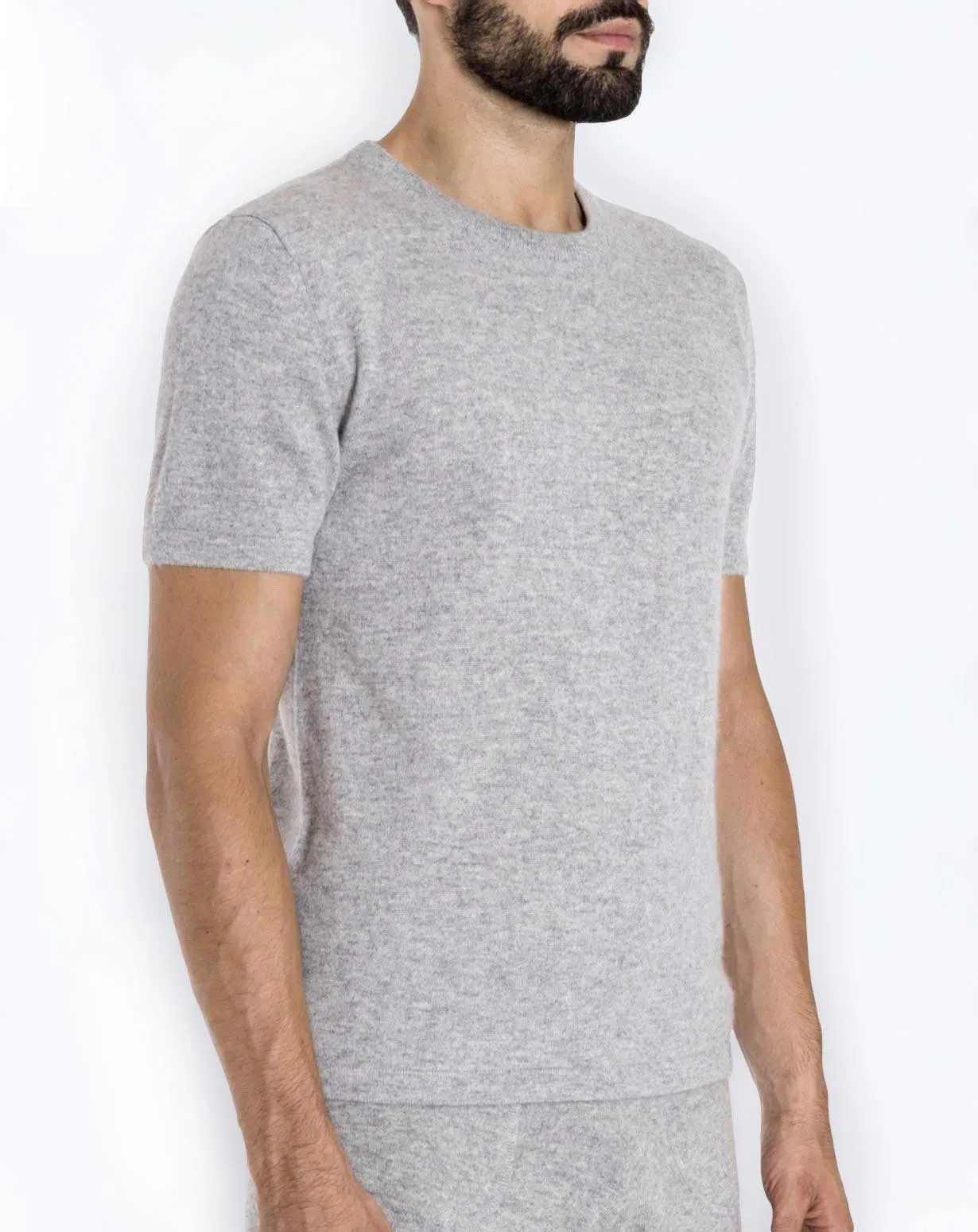 T-Shirt Uomo in 100% Cachemire
