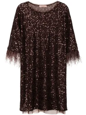 Twinset Abito Marrone Donna